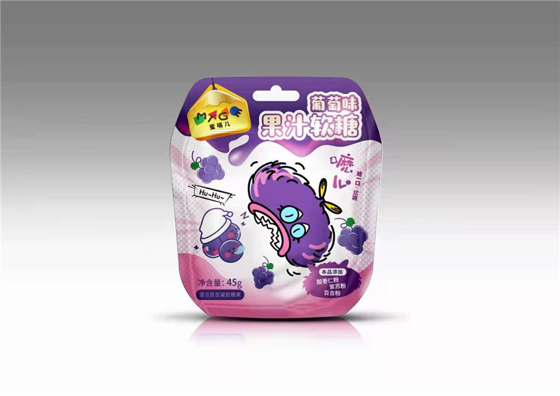 新品-葡萄味果汁软糖